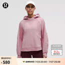 lululemon丨 Scuba 女士宽松款侧开口连帽衫 LW3IU6S 蔷薇粉 M /L