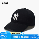 MLB帽子男女软顶棒球帽虞书欣明星同款运动鸭舌帽3ACP6601N-50BKS-F