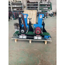 台式小型平面抛光机自动金属打磨砂带除锈不锈钢拉丝木工去毛刺机 150型双砂带380v-可换拉丝轮