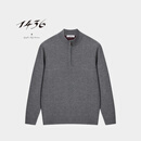 1436 1436 基础款 2025年秋季新品精纺半高领双提男套衫 铁灰 XL