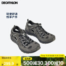 迪卡侬（DECATHLON）登山鞋男户外防滑凉鞋夏季透气耐磨轻便徒步鞋溯溪鞋洞洞鞋 铅灰色-防撞款-NH500 42