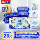 维达（Vinda）湿厕纸 家庭装80片*6包 山茶花精华 湿厕纸可冲散 厕纸湿巾 整箱