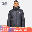Rab 睿坡Generator Alpine男士户外保暖轻便携棉服540g QIO-84 炭黑/橙色 S
