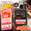 闪迪（SanDisk）128GB SD内存卡 4K V30 U3 C10 相机存储卡 读速200MB/s 写速90MB/s 微单/单反相机内存卡