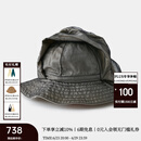 例外（EXCEPTION）新中式女装春季新款原创设计桑蚕丝遮阳时尚休闲帽子 黑色\99 58