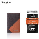 新秀丽（Samsonite）男士商务卡包多功能牛皮名片夹钱包男士礼物送男友TK6*13017