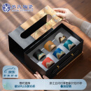 苏氏陶瓷（SUSHI CERAMICS）手绘釉画彩茶杯千里江山六色功夫茶杯节日伴手礼茶具手提礼盒套装
