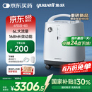 鱼跃医用分子筛制氧机吸氧机静音家用老人5L升级6L升8F-6AW中重度缺氧
