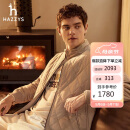 哈吉斯（HAZZYS）男装外套菱形格轻薄棉服ASSZU0BDX17 米色BI 175/96A48
