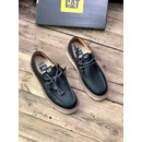 CAT卡特男鞋2025年新款真皮牛皮小皮鞋 工装鞋 户外系带单鞋复古男鞋 藏青 39