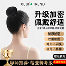 CUQI加厚发网女舞蹈考级丸子头儿童盘发神器隐形发套网兜发圈职业头花 3个装抽绳发网不限发量高弹透气 3个