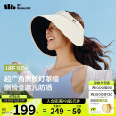 蕉下（beneunder）灯罩帽大帽檐遮阳帽女黑胶防晒帽全脸遮阳空顶帽太阳帽BM563米