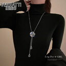 维拉帝（Verratti） 毛衣链玫瑰花项链毛衣链女时尚网红同款高端毛衣链新款潮长 玫瑰花