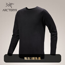ARC'TERYX始祖鸟 HALLAM MERINO WOOL CREW 保暖 男子 抓绒衫 Black/黑色 M
