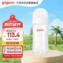 贝亲（Pigeon）玻璃奶瓶宽口径防胀气240ml M号奶嘴 3月+ AA187 