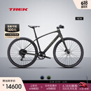 崔克（TREK）FX SPORT 5 碳纤维通勤健身多功能自行车平把公路车门店提取 哑光黑橄榄色/深烟灰色 M（建议身高165-175CM） 11速