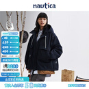 nautica white sail 白帆×CityBoy 【明星同款】休闲宽松保暖三合一连帽厚外套JW3414 藏青色41C L