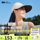 蕉下（beneunder）棒球帽子遮阳帽女鸭舌帽黑胶大檐防晒帽防紫外线百搭BM530白