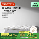 斯诺曼五星级酒店羽绒床垫15%白鹅绒床垫床褥子鹅毛床垫150x200cm【白】