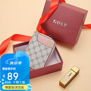 高尔夫（GOLF）卡包女时尚印花多卡位大容量女士零钱包短款银行卡袋生日礼物女