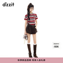 DZZIT地素牛仔短裤2025秋季新款雅丹风复古卷边设计裤子女3J3R1031W 黄褐色 M