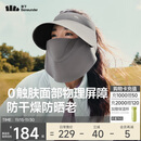 蕉下（beneunder）防晒帽子冬季遮阳帽女磁吸防晒面罩口罩太阳帽登山帽男25新款灰