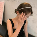 恒久叶水钻发箍甜美百搭细发箍小仙女气质压发发卡外出 出发 白钻