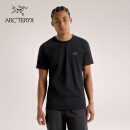 ARC'TERYX始祖鸟 CAPTIVE ARC'WORD SS 轻量 男子 棉质短袖T恤 BLACK/黑色 M