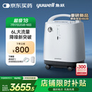 鱼跃医用制氧机吸氧机轻音家用老人5L升级6L升8F-6AW中重度缺氧国补