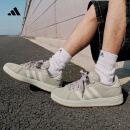 adidas「面包鞋」GRAND COURT BASE 00s休闲低帮板鞋男女阿迪达斯   浅褐/汉玉白/蒸汽灰   38