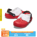 crocs卡骆驰经典圣诞暖棉大小童男女洞洞鞋/210931 校园红/彩色-6WE加绒 31 (190mm)