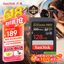 闪迪（SanDisk）128GB SD内存卡 4K V30 U3 C10 相机存储卡 读速200MB/s 写速90MB/s 微单/单反相机内存卡