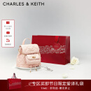 CHARLES&KEITH菱格大容量柔软多用背包书包双肩包包女包生日礼物CK2-60151400 粉红色Pink S