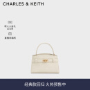 CHARLES&KEITH鳄鱼纹凯莉包手提斜挎婚包包女包生日母亲节礼物CK2-50270880-1 Ivory象牙色 S