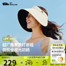 蕉下（beneunder）灯罩帽大帽檐遮阳帽女黑胶防晒帽全脸遮阳空顶帽太阳帽BM563米