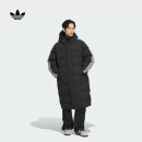 adidas 600蓬长款保暖鸭绒连帽羽绒服面包服男阿迪达斯官方三叶草 黑色 M
