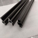 燕尾铝材 万能铝材 机加工多功能导轨支架 钓鱼支架原材 黑色单孔55cm