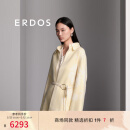 ERDOS 春夏定位提花蓬松纯羊绒外套双面穿保暖时髦帅气女毛呢大衣 香蕉奶昔 S 155/80A