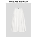 UR2025秋季新款女装休闲松紧腰超宽松A字半裙UWM550028