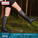 HUNTER雨靴Refined高筒靴金属孔圈防滑防水户外廋腿长筒靴女鞋 黑色/BLK 36