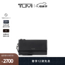 TUMI/途明Voyageur长款旅行腕带手拿钱包 黑色拼烟枪色/0196200DGM
