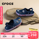 卡骆驰crocs洞洞鞋贝雅卡骆班轻便耐磨一脚蹬休闲鞋|205089 深蓝/辣椒红-4CC 43 (270mm)