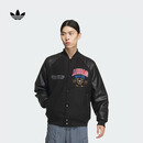 adidas宽松运动保暖棉服外套男装阿迪达斯官方三叶草JD5793 黑色 L