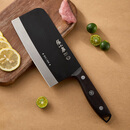 张小泉黑将不锈钢厨房家用刀具 切菜刀 斩切刀 【京东限定】
