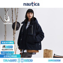 nautica white sail 白帆×CityBoy 【明星同款】休闲宽松保暖三合一连帽厚外套JW3414 藏青色41C L