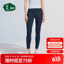 松山棉店高弹无痕裸感打底裤女可外穿休闲运动瑜伽裤蓝色均码