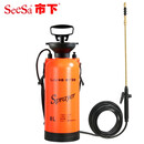 市下（seesa） 市下牌喷水壶园艺喷壶浇花洒水农药打药机农用手动气压式喷雾器 8L可弯头伸缩铜杆配6米皮管
