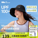 蕉下（beneunder）遮阳帽女棒球帽子男大帽檐防晒帽全脸遮阳鸭舌帽太阳帽防紫外线黑