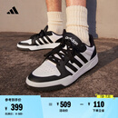 adidas ENTRAP休闲舒适运动板鞋少年感复古篮球鞋男女阿迪达斯   白色/黑色   42
