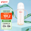 贝亲（Pigeon）自然离乳 PPSU重力球吸管奶瓶 双把手直饮杯 330mL 12月+ AA253